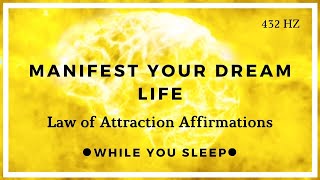 Manifest While You Sleep  LAW OF ATTRACTION Affirmations [upl. by Jansson654]