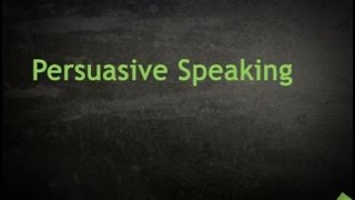 Persuasive Speaking Basics [upl. by Hoban]