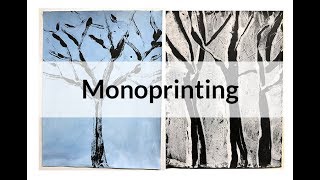 Acrylic Paint Monoprinting Tutorial [upl. by Yunfei665]