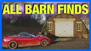 Forza Horizon 4  ALL BARN FINDS  LOCATIONS [upl. by Onateyac]