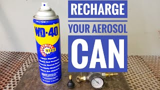 How to Put AIR Back in Your Aerosol Spray Can Fast and EASY [upl. by Yecac]