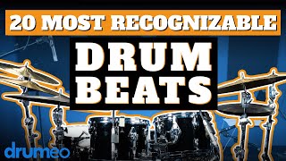 The 20 Most Recognizable Drum Beats [upl. by Ahsircal844]