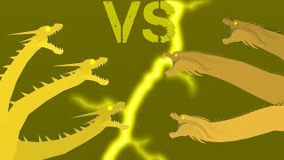 Titanus Monster Zero 2019 VS Heisei King Ghidorah 1991 [upl. by Hailed471]