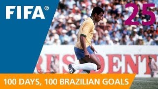 100 Great Brazilian Goals 25 Jairzinho Mexico 1970 [upl. by Scherle]