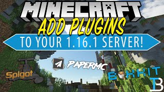 How to Add Plugins to Your Minecraft 1161 Server Bukkit Paper Spigot [upl. by Aniluj]