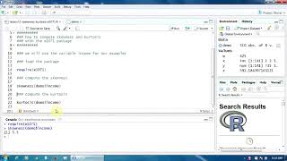 12 Determining the Skewness and Kurtosis in R [upl. by Hayidah]