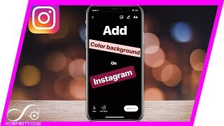 How to Add COLOR BACKGROUND to Text on Instagram [upl. by Htebazileharas13]