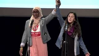 A Muslim and Jewish girls bold poetry slam [upl. by Htenywg]