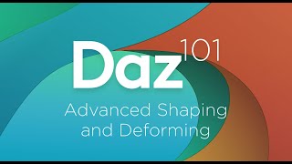 Daz 3D Tutorial Advanced Shaping and deforming [upl. by Nonnelg]