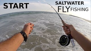 How to START Saltwater Fly Fishing  A INTRODUCTION  Tackle for Surf Pier amp Rock [upl. by Janifer]