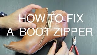 How to Fix a Boot Zipper [upl. by Payton]