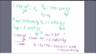 Solving Rankine Cycles [upl. by Ecnarrat]