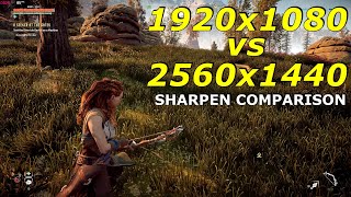 1920x1080 vs 2560x1440  SHARPEN COMPARISON [upl. by Behnken]