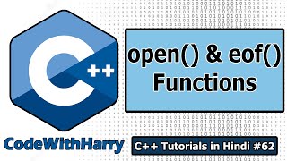 File IO in C open and eof functions  C Tutorials for Beginners 62 [upl. by Mil570]