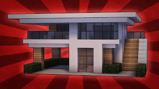 Minecraft How To Build A Small Modern House Tutorial 10 [upl. by Nimaj]