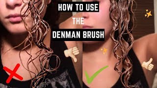 How To Use The Denman Brush [upl. by Nowd]