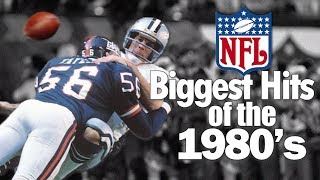 Biggest NFL Hits of the 1980s Actual Broadcast Footage [upl. by Sihon]