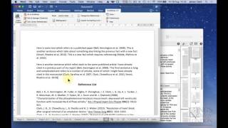 using EndNote X7 to insert and manage refereneces [upl. by Kawasaki679]