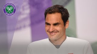 Roger Federer RunnerUp Press Conference Wimbledon 2019 [upl. by Madel]