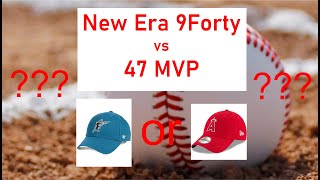 New Era 9Forty vs 47 MVP Hat Review Comparison [upl. by Bertero169]