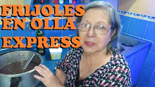 Como hacer frijoles negros en Olla Express Aprende a usar la Olla Express sin riesgos [upl. by Alaham]