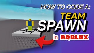 Roblox Studio  How To Assign A Team Spawn [upl. by Glassman482]