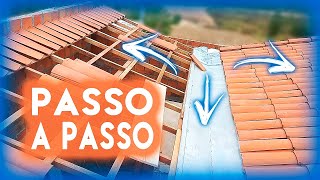 PASSO A PASSO telhado com calha [upl. by Ajnat318]