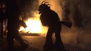 Krampuslauf in Gastein  Vorbereitungen [upl. by Inuat]