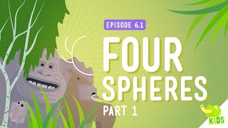 Four Spheres Part 1 Geo and Bio Crash Course Kids 61 [upl. by Chiquia294]