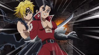 Seven Deadly Sins  Meliodas vs Zeldris English Dub [upl. by Sitsuj]