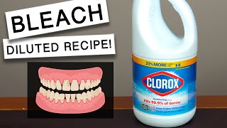 SAFELY Use DILUTED BLEACH As MOUTHWASH  Diluted Bleach Mouthwash Recipe [upl. by Elimac]