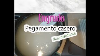 Pegamento casero BARATO Engrudo resistente [upl. by Nitsuj]