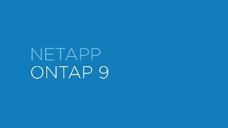 An Introduction to NetApp ONTAP 9 Data Management Software [upl. by Pfeifer]