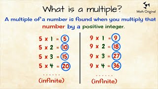 Multiples and Factors  Math Original [upl. by Darrey929]