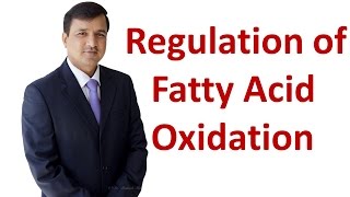 Fatty Acid Oxidation  Regulation [upl. by Guglielmo]