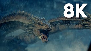 Godzilla vs King Ghidorah Antarctica Fight  Godzilla King of the Monsters 2019 8K Upscale [upl. by Yelsiap]