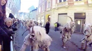 Krampus Parade Graz  Austria December 2013 [upl. by Yeneffit]