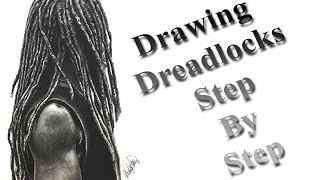 Drawing Dreadlocks Step By Step [upl. by Adraynek]