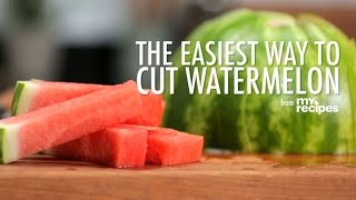 The Easiest Way to Cut a Watermelon  MyRecipes [upl. by Tabor]