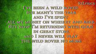 The Dubliners  Wild RoverLyric video [upl. by Netsirhk]