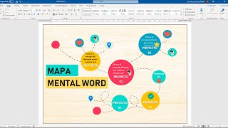 Como crear un mapa mental en WORD [upl. by Sumaes]