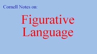 Cornell Notes on Figurative Language [upl. by Ailaham]