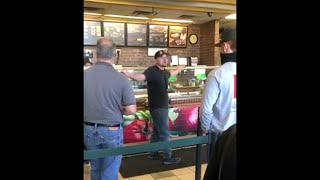 AntiMasker At Subway Gets Mad After Arguing Throws His Sandwich In The Garbage quotI WANT MY SANDWICHquot [upl. by Naivart]