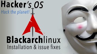 Blackarch Linux easy installation guide in Hindi  issues fix Internet Key is unknown [upl. by Baggett]