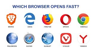 Which browser opens fast BraveEdgeFirefoxOperaChromePalemoonSafariSlimjetVivaldiYandex [upl. by Benjamen40]