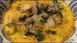 Zuppa Toscana Soup Copycat Olive Garden Zuppa Toscana Soup WOW Delicious [upl. by Nilad]