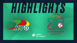 KV Oostende  SV Zulte Waregem hoogtepunten [upl. by Hershell]