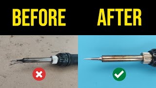 How to clean solder iron tip [upl. by Oidacra]