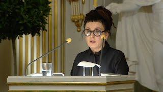 Nobel Lecture Olga Tokarczuk Nobel Prize in Literature 2018 [upl. by Amimej801]