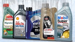 Olej 5W40 Test Zimna 30°C Shell 5W40 Mobil 5W40 Lotos 5W40 Castrol 5W40 Elf 5W40 [upl. by Ilera]